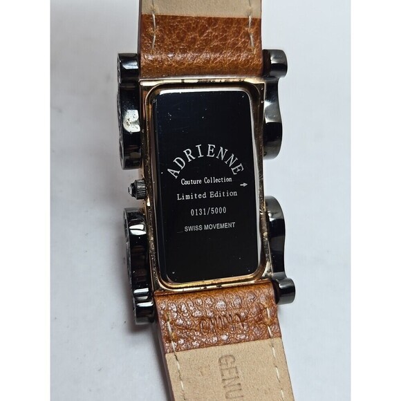 Adrienne Couture Limited Edition Pave Crystal Swiss Quartz Watch New Battery